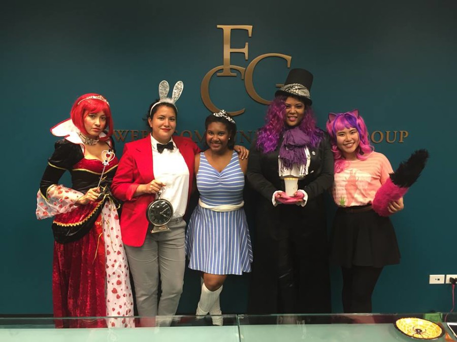 FCG Halloween party, Alice in Wonderland group