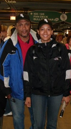 Me and Daddy at the White Sox game